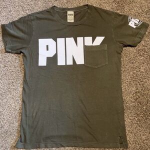 PINK Victoria's Secret Khaki Tee